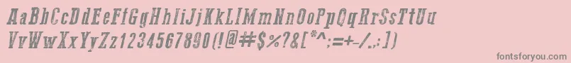 More about Go2OldWesternItalic Font Go2OldWesternItalic Font – Gray Fonts on Pink Background