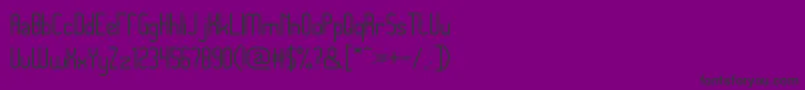 MegapolitanJakartaThin Font – Black Fonts on Purple Background