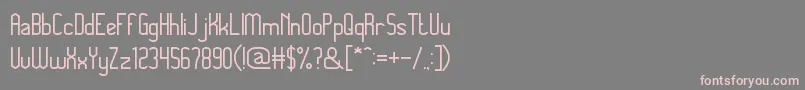 Fonte MegapolitanJakartaThin – fontes rosa em um fundo cinza