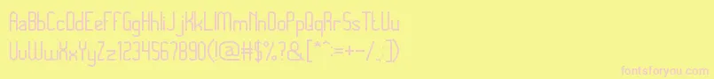 MegapolitanJakartaThin Font – Pink Fonts on Yellow Background