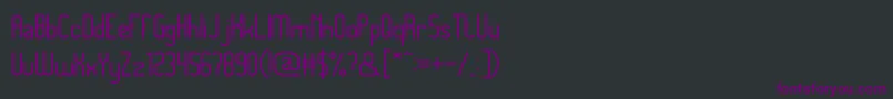 MegapolitanJakartaThin Font – Purple Fonts on Black Background