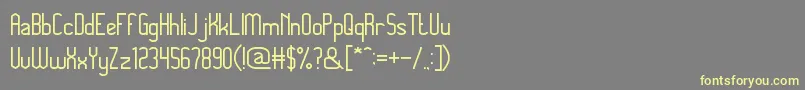 fuente MegapolitanJakartaThin – Fuentes Amarillas Sobre Fondo Gris