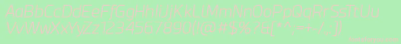 EsphimereLightItalic Font – Pink Fonts on Green Background