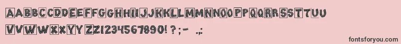 TangoChips Font – Black Fonts on Pink Background