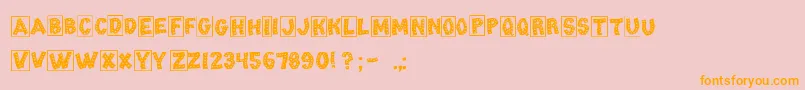 TangoChips Font – Orange Fonts on Pink Background