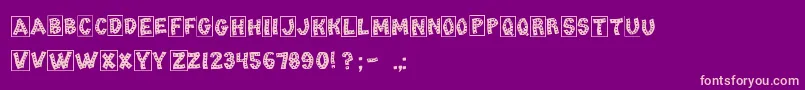 TangoChips Font – Pink Fonts on Purple Background