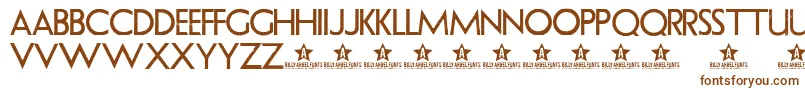 Uranium ffy Font – Brown Fonts on White Background
