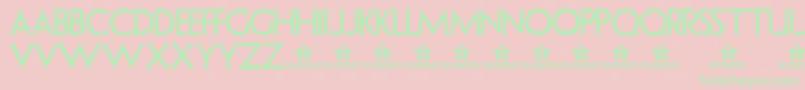 Uranium ffy Font – Green Fonts on Pink Background