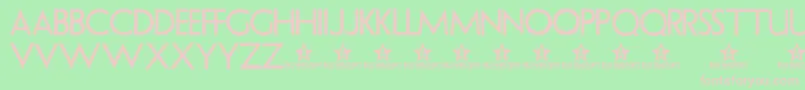 Uranium ffy Font – Pink Fonts on Green Background