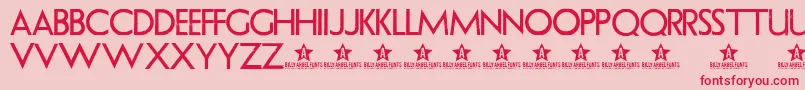 Uranium ffy Font – Red Fonts on Pink Background