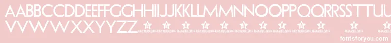 Uranium ffy Font – White Fonts on Pink Background