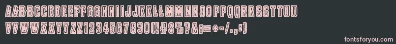 Pollux9200 Font – Pink Fonts on Black Background