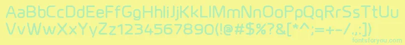 MillarBold Font – Green Fonts on Yellow Background