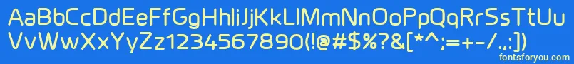 MillarBold Font – Yellow Fonts on Blue Background