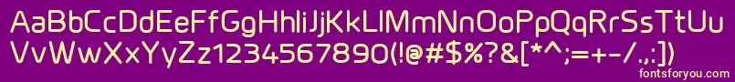 MillarBold Font – Yellow Fonts on Purple Background