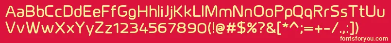 MillarBold Font – Yellow Fonts on Red Background