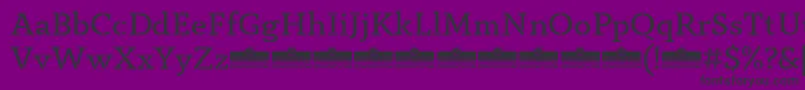 AnaphoraStencilBookTrial Font – Black Fonts on Purple Background