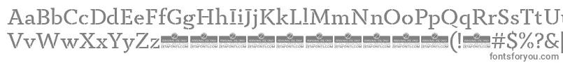 AnaphoraStencilBookTrial-fontti – harmaat kirjasimet valkoisella taustalla