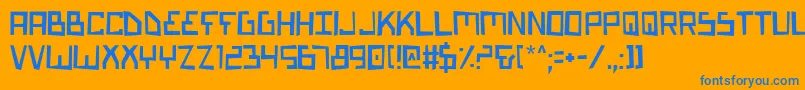 Подробнее о шрифте BionicTypeMalfunction Шрифт BionicTypeMalfunction – синие шрифты на оранжевом фоне
