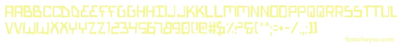 Шрифт BionicTypeMalfunction – жёлтые шрифты