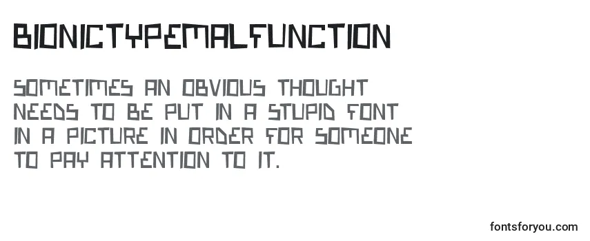 BionicTypeMalfunction Font