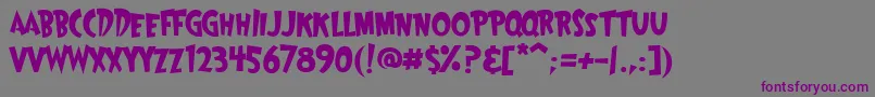 Шрифт Wayoshi – фиолетовые шрифты на сером фоне