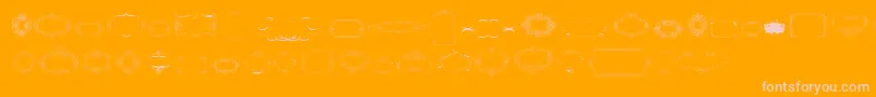 Police CalligraphicFramesSoftTwo – polices roses sur fond orange