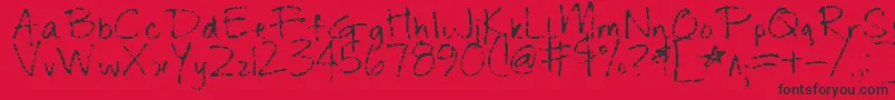 ChangeTomorrowToday Font – Black Fonts on Red Background