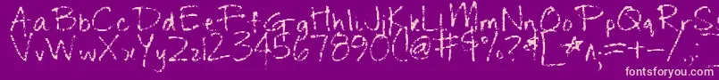 ChangeTomorrowToday Font – Pink Fonts on Purple Background