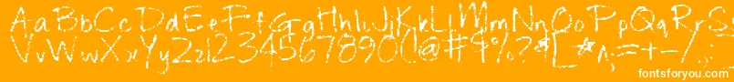 ChangeTomorrowToday Font – White Fonts on Orange Background