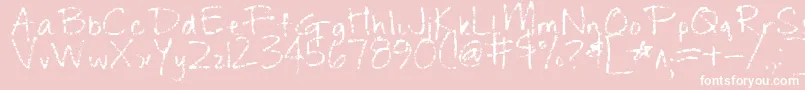 ChangeTomorrowToday Font – White Fonts on Pink Background