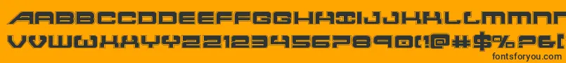 Atlantiaacad2 Font – Black Fonts on Orange Background