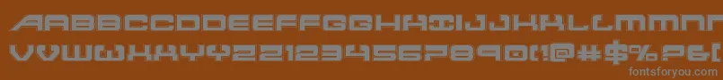 Atlantiaacad2 Font – Gray Fonts on Brown Background