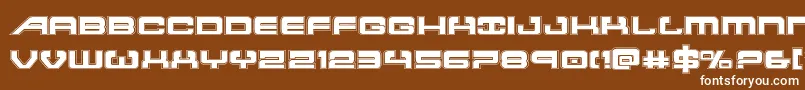 Atlantiaacad2 Font – White Fonts on Brown Background