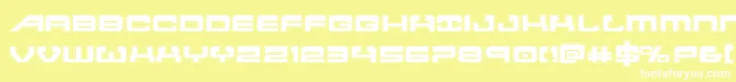 Atlantiaacad2 Font – White Fonts on Yellow Background