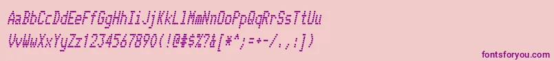 Telidoncd Bolditalic Font – Purple Fonts on Pink Background