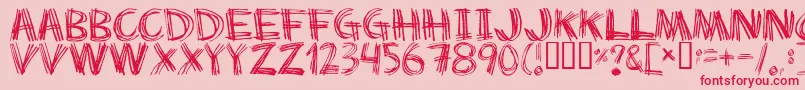 fuente Scratch My Back – Fuentes Rojas Sobre Fondo Rosa