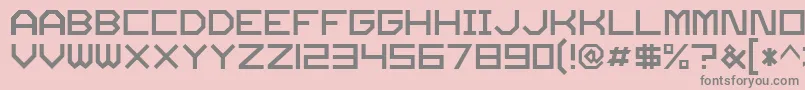 Twode.No Font – Gray Fonts on Pink Background