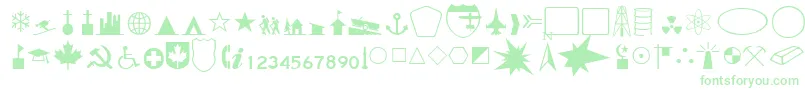 CandaceRegular Font – Green Fonts on White Background
