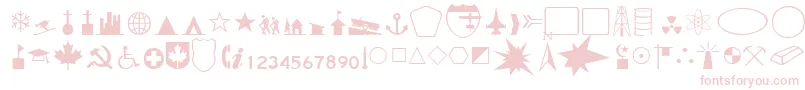 CandaceRegular Font – Pink Fonts on White Background