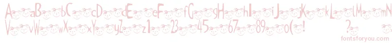 TKuma2Font Font – Pink Fonts on White Background