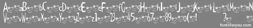 fuente TKuma2Font – Fuentes Blancas Sobre Fondo Gris