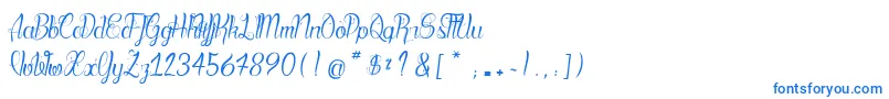 Weitere Informationen zur BloodShade-Schriftart BloodShade-Schriftart – Blaue Schriften