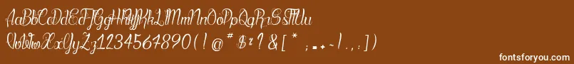 BloodShade Font – White Fonts on Brown Background