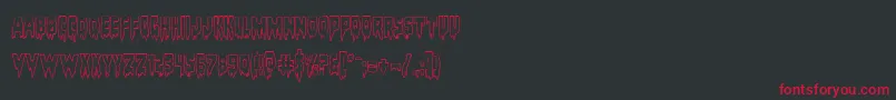 Bloodlustout Font – Red Fonts on Black Background