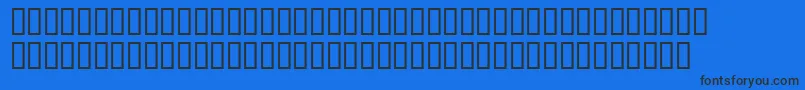 SmileyfaceFont3 Font – Black Fonts on Blue Background