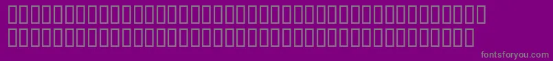 SmileyfaceFont3-fontti – harmaat kirjasimet violetilla taustalla