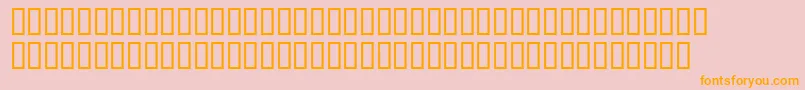 SmileyfaceFont3 Font – Orange Fonts on Pink Background