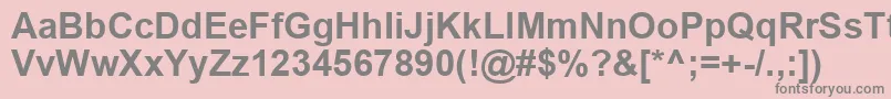 ArialРџРѕР»СѓР¶РёСЂРЅС‹Р№ Font – Gray Fonts on Pink Background