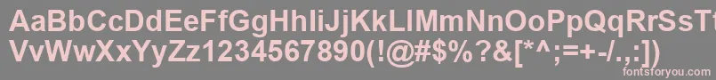 ArialРџРѕР»СѓР¶РёСЂРЅС‹Р№ Font – Pink Fonts on Gray Background
